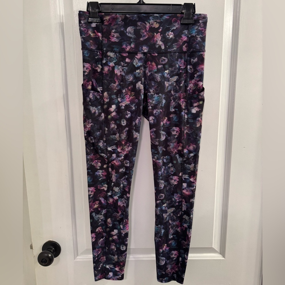 Lululemon Fast and Free Tight II 25" Non-Reflective Nulux Activate Floral Multi